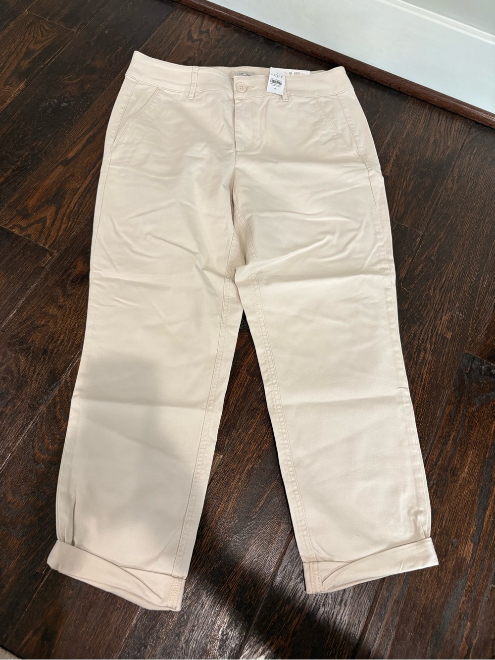 Women’s Beige Chino Pants - Classic Straight Fit